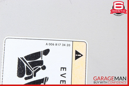 14 Mercedes B-Class W242 W246 B250 Front Right Side Sun Visor A0068173420
