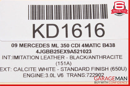 06-13 Mercedes W164 ML350 GL450 R350 Window Regulator Motor Front Right Side OEM