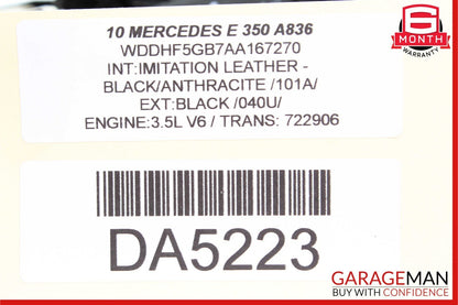 10-13 Mercedes W212 E350 Rear Left Driver Side Exterior Door Handle Black OEM