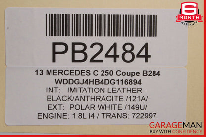 12-14 Mercedes W204 C250 C300 Top Upper Seat Cushion Front Left Side OEM