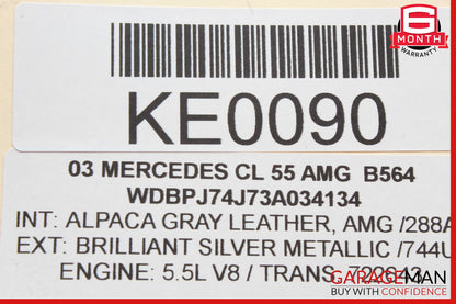 Mercedes CL55 AMG S500 CLK430 E430 SL500 Throttle Body Assembly 1131410125