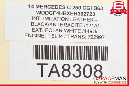 08-14 Mercedes C250 C300 C350 RWD Front Left Side Wishbone Curved Control Arm
