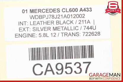 00-08 Mercedes CL600 CL55 AMG Pressure Relief Valve ABC Hydraulic Suspension