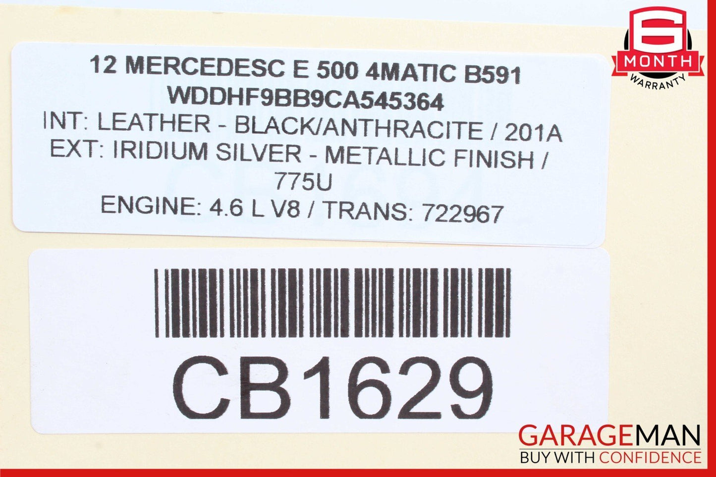 11-20 Mercedes W212 E550 S550 CLS550 Left Side Engine Cylinder Head Valve Cover
