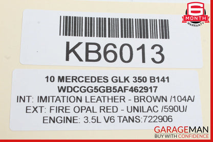 10-15 Mercedes X204 GLK350 Rear Right Side Exterior Door Handle OEM