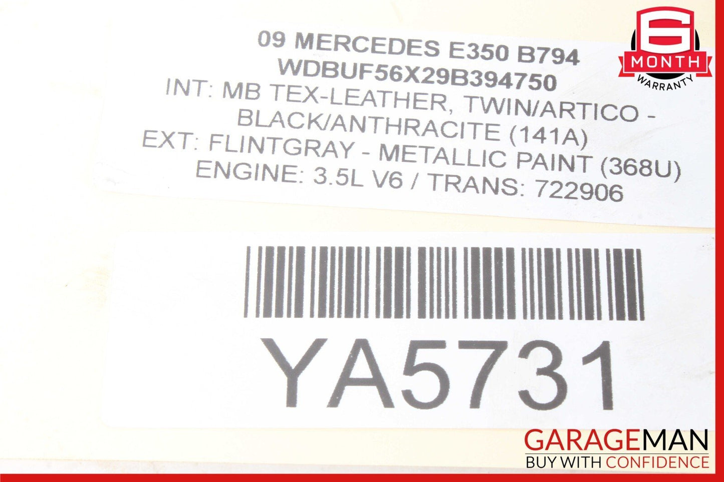 05-12 Mercedes W211 E350 SLK300 ML350 V6 Engine Coolant Motor Water Pump OEM