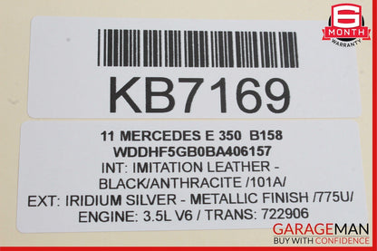 10-16 Mercedes W212 E350 E400 C250 C300 Interior Rear View Mirror Assembly Black