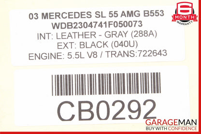 03-11 Mercedes R230 SL55 AMG Rear Left or Right Suspension Upper Control Arm OEM