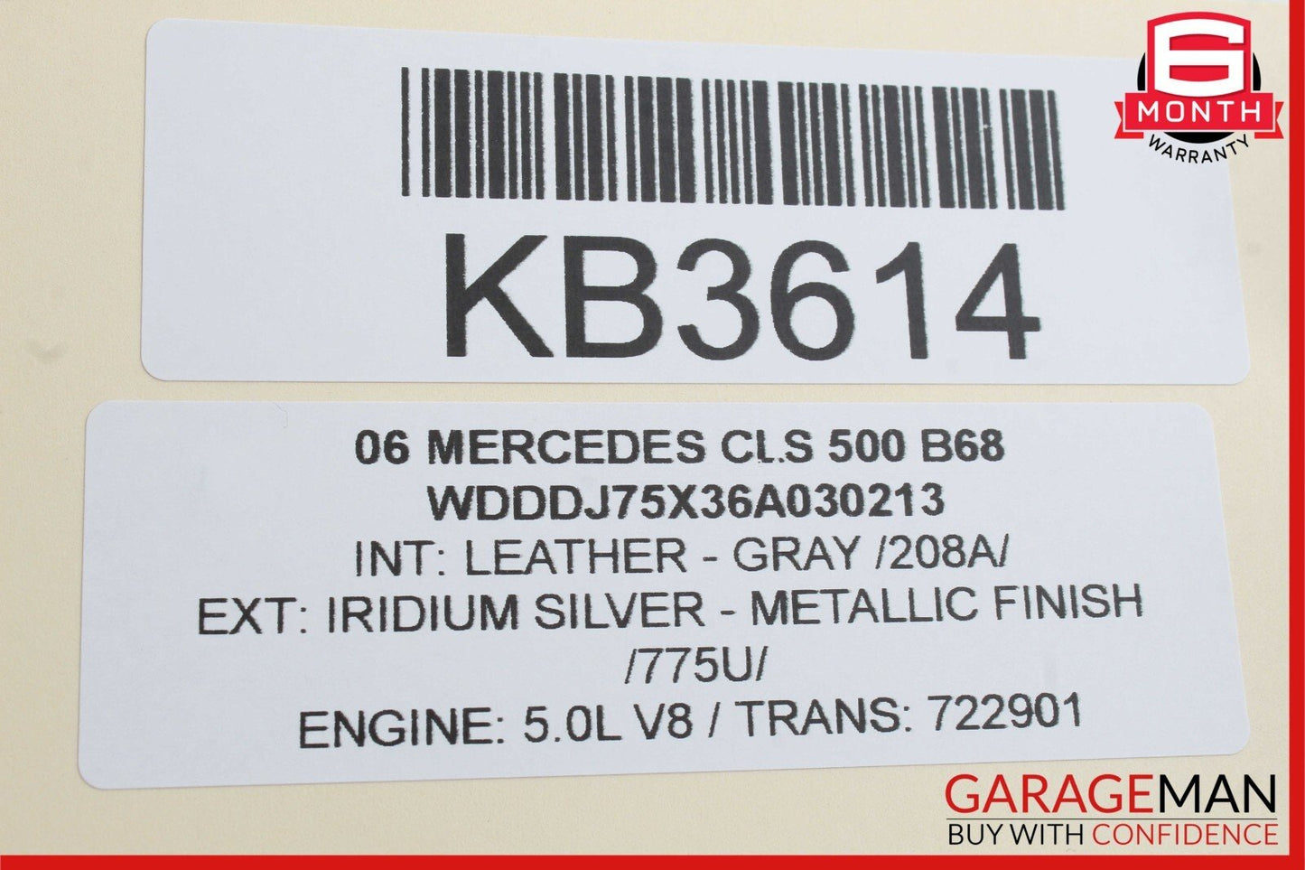 06-11 Mercedes W219 CLS500 Rear Left Side Door Control Module 2198200226 OEM