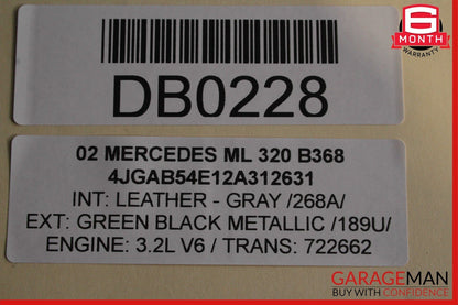98-05 Mercedes W163 ML320 ML500 Left Driver Side Door Step Nerf Bar OEM