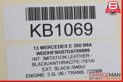 10-16 Mercedes W212 E350 GLK350 Rear Right Side Door Lock Latch Actuator OEM