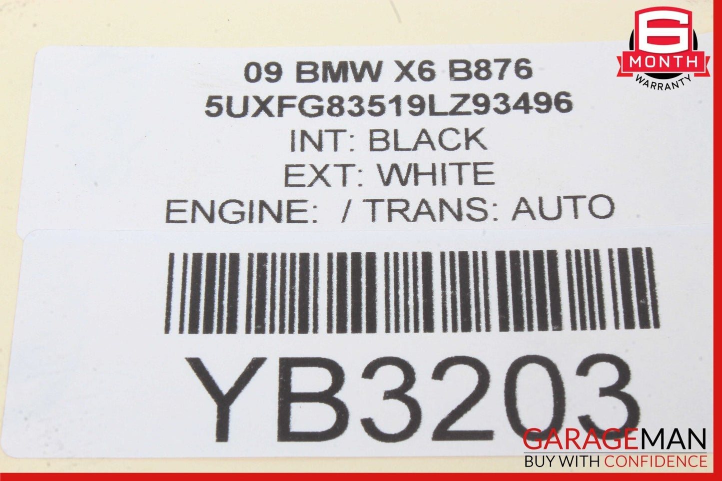 08-13 BMW X5 X6 Windscreen Washer Fluid Reservoir 6934160