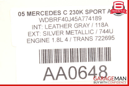 01-07 Mercedes W203 C230 C280 Rear Right Door Lock Latch Actuator 2037300435 OEM