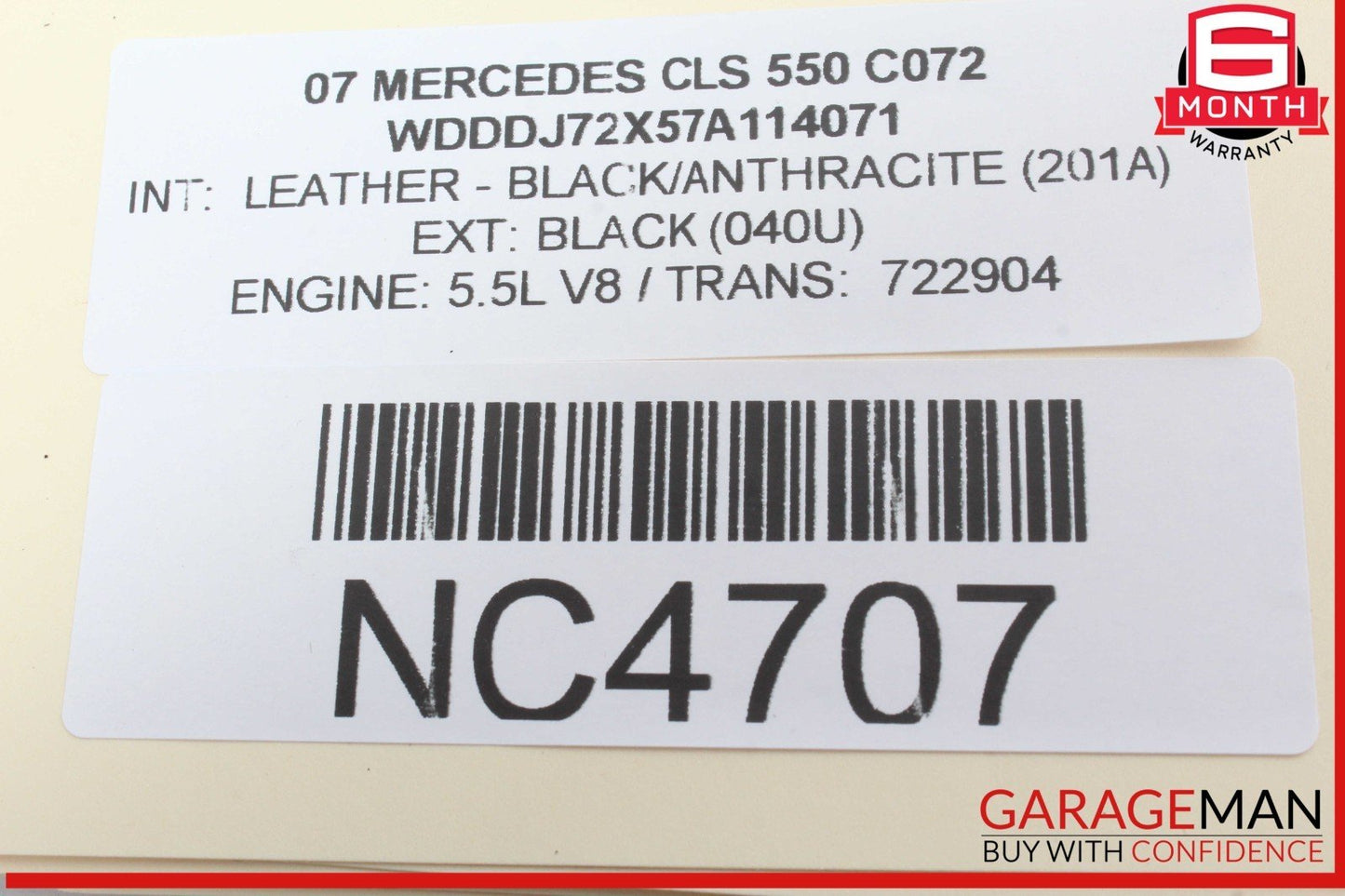 06-11 Mercedes W219 CLS550 CLS500 Dome Light Lamp Switch 2198201301 OEM