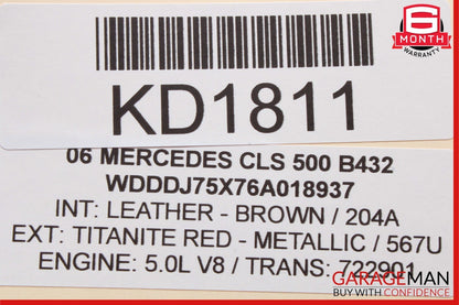 06-11 Mercedes W219 CLS500 Front Right Side Door Computer Control Module OEM