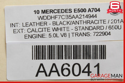 10-13 Mercedes W212 E500 S550 Active Lane Assist Front Camera Multi Purpose OEM