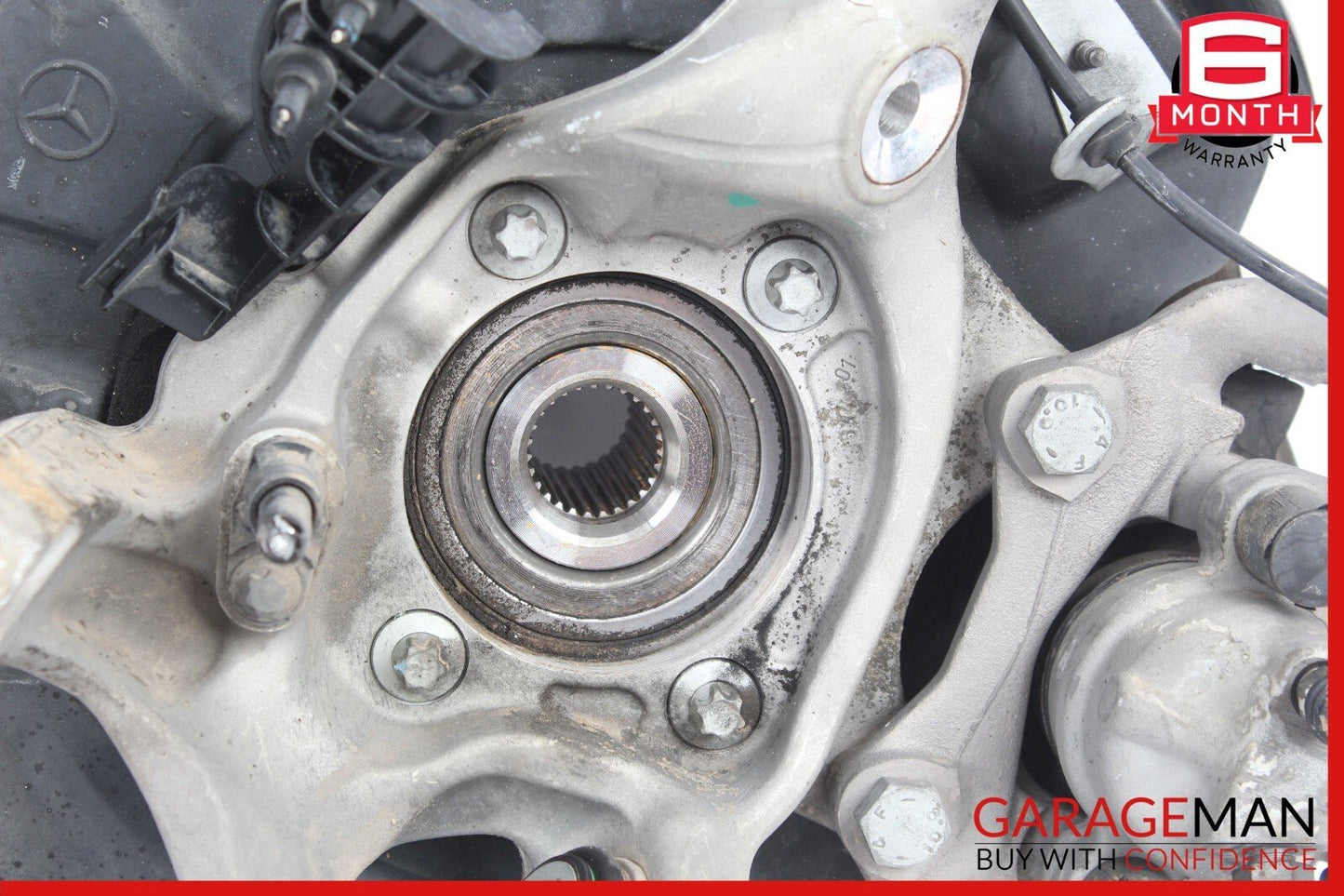 10-18 Mercedes W212 E350 Rear Right Side Spindle Knuckle Hub w/ Rotor Disc OEM