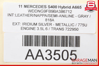 07-13 Mercedes W221 S400 Rear Right Side Door Lock Latch Actuator 2217307835