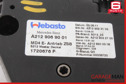 10-16 Mercedes Benz W212 E350 Sun Roof Motor A2129069001