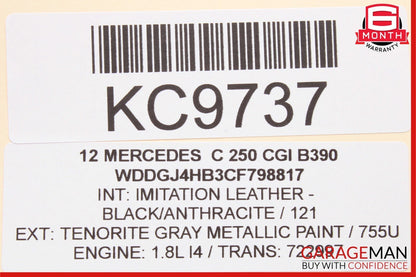 12-14 Mercedes W204 C250 C300 Front Right Exterior Door Handle Keyless Go OEM