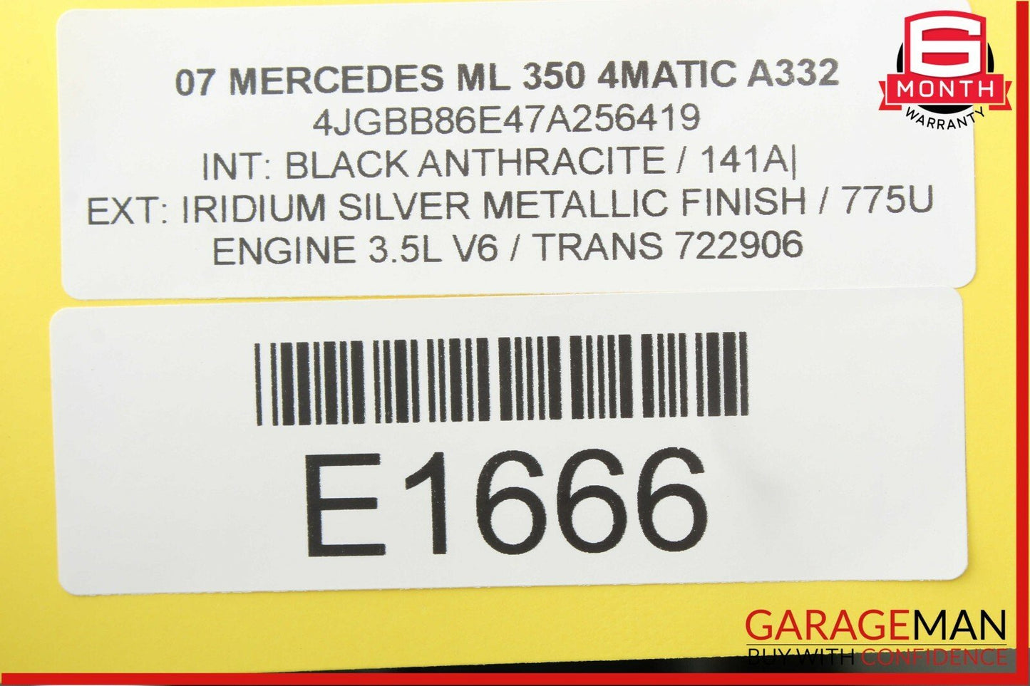 07-09 Mercedes X164 GL450 Third Row Seat Power Folding Control Module Unit OEM