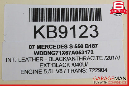 07-13 Mercedes W221 S550 Rear Left Door Lock Latch Actuator Handle Assembly OEM