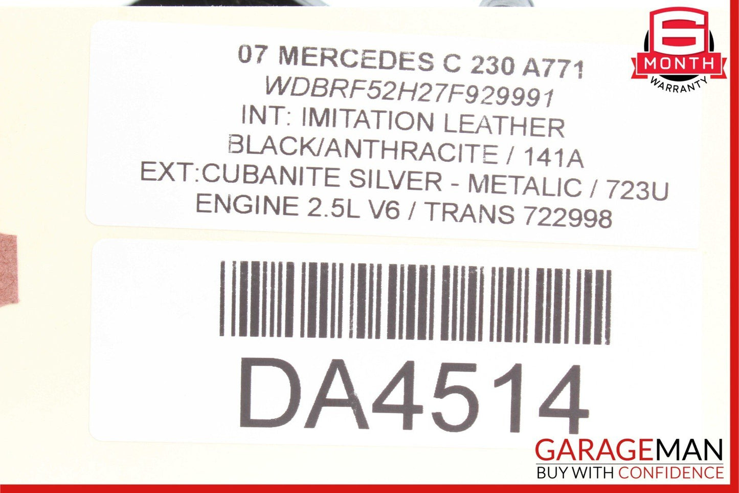 01-09 Mercedes W203 C230 CLK500 Front Right Seat Motor 0390203207 OEM
