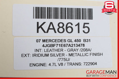 03-12 Mercedes X164 GL450 E320 Front Left Driver Side Seat Control Module OEM