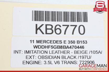 10-13 Mercedes W212 E350 E250 Center Dashboard Dash Trim Molding OEM