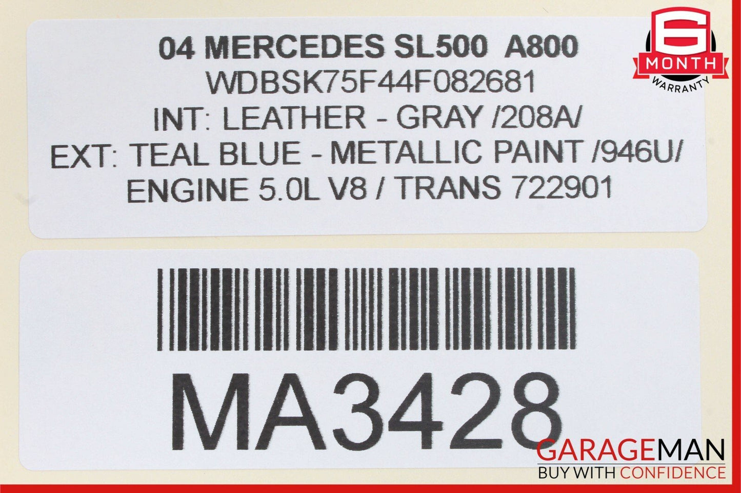 03-06 Mercedes SL500 S500 S55 AMG Front Left / Right HID Xenon Ballast Module