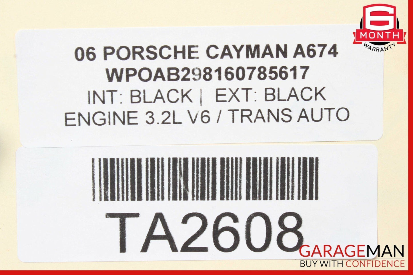 06-12 Porsche Cayman 987 Front & Rear Drilled Slotted Disc Brake Rotor Set of 4