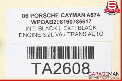 06-12 Porsche Cayman 987 Front & Rear Drilled Slotted Disc Brake Rotor Set of 4