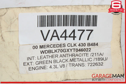 98-03 Mercedes W208 CLK430 CLK320 Right or Left Side Lock Latch Cylinder OEM