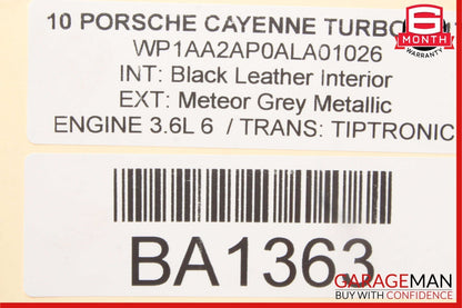 03-10 Porsche Cayenne 955 957 Dashboard A/C Air Vent Round Grille Trim Black OEM