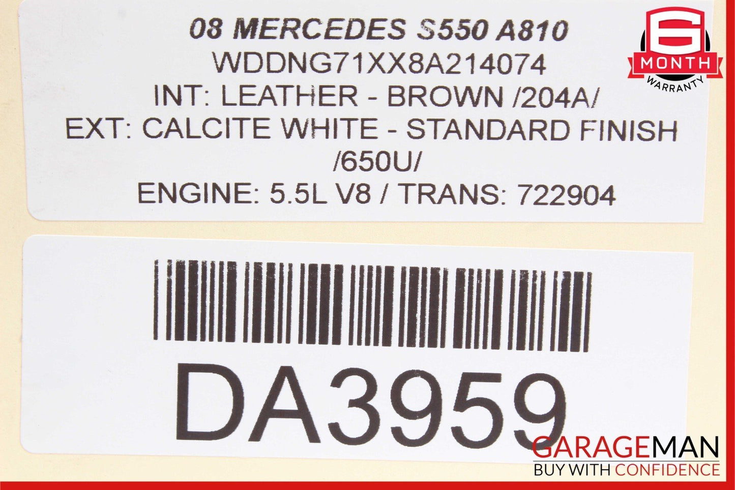 07-14 Mercedes W221 S550 Front Right Door Lock Latch Actuator Keyless Go OEM