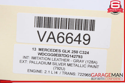 13-15 Mercedes X204 GLK250 GLK350 Rear Right Side Tail Light Lamp LED OEM