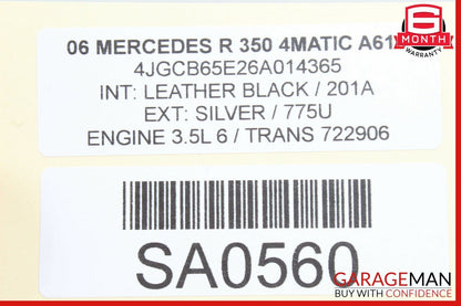 06-12 Mercedes W251 R350 Panoramic Sunroof Sun Roof Motor 1648201442 OEM