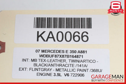 03-09 Mercedes W211 E320 E350 Rear Right Side Exterior Door Handle Grey OEM