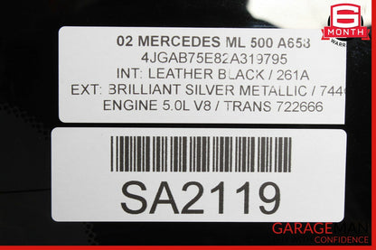 98-05 Mercedes W163 ML320 ML500 Rear Tailgate Windshield Window Glass OEM