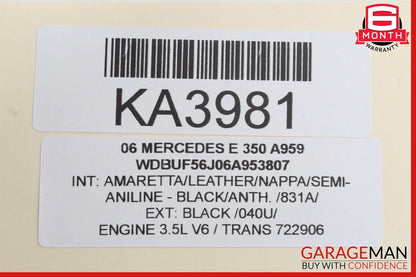 03-09 Mercedes W211 E350 E500 E550 Door Control Module Rear Left Side OEM