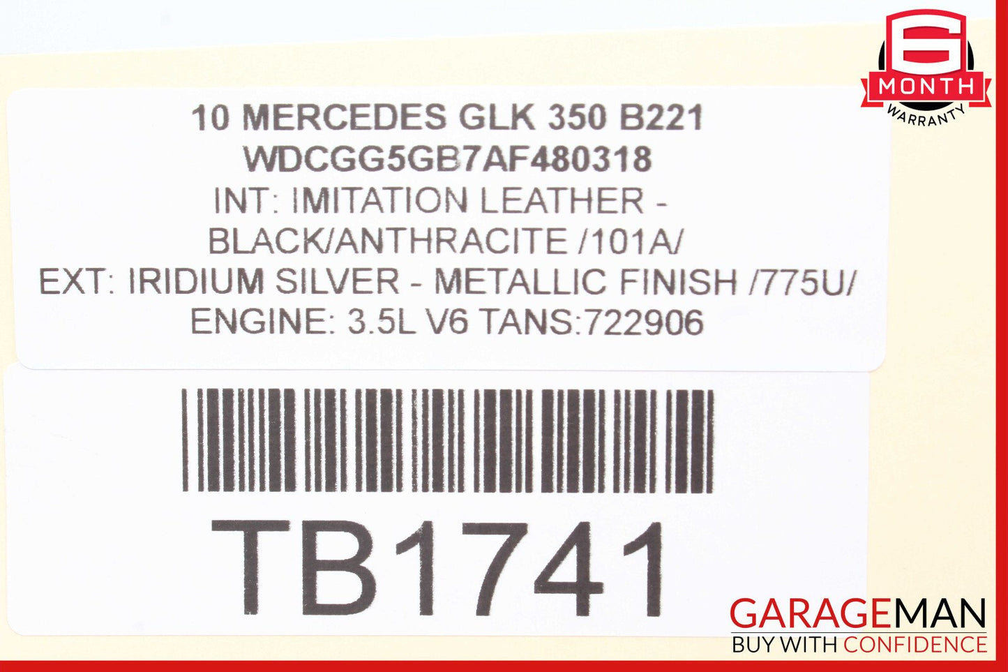 10-15 Mercedes X204 GLK350 Front Right Passenger Side Suspension Control Arm OEM