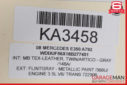 07-09 Mercedes CLS550 E63 AMG Front Right Seatbelt Seat Belt Retractor Gray