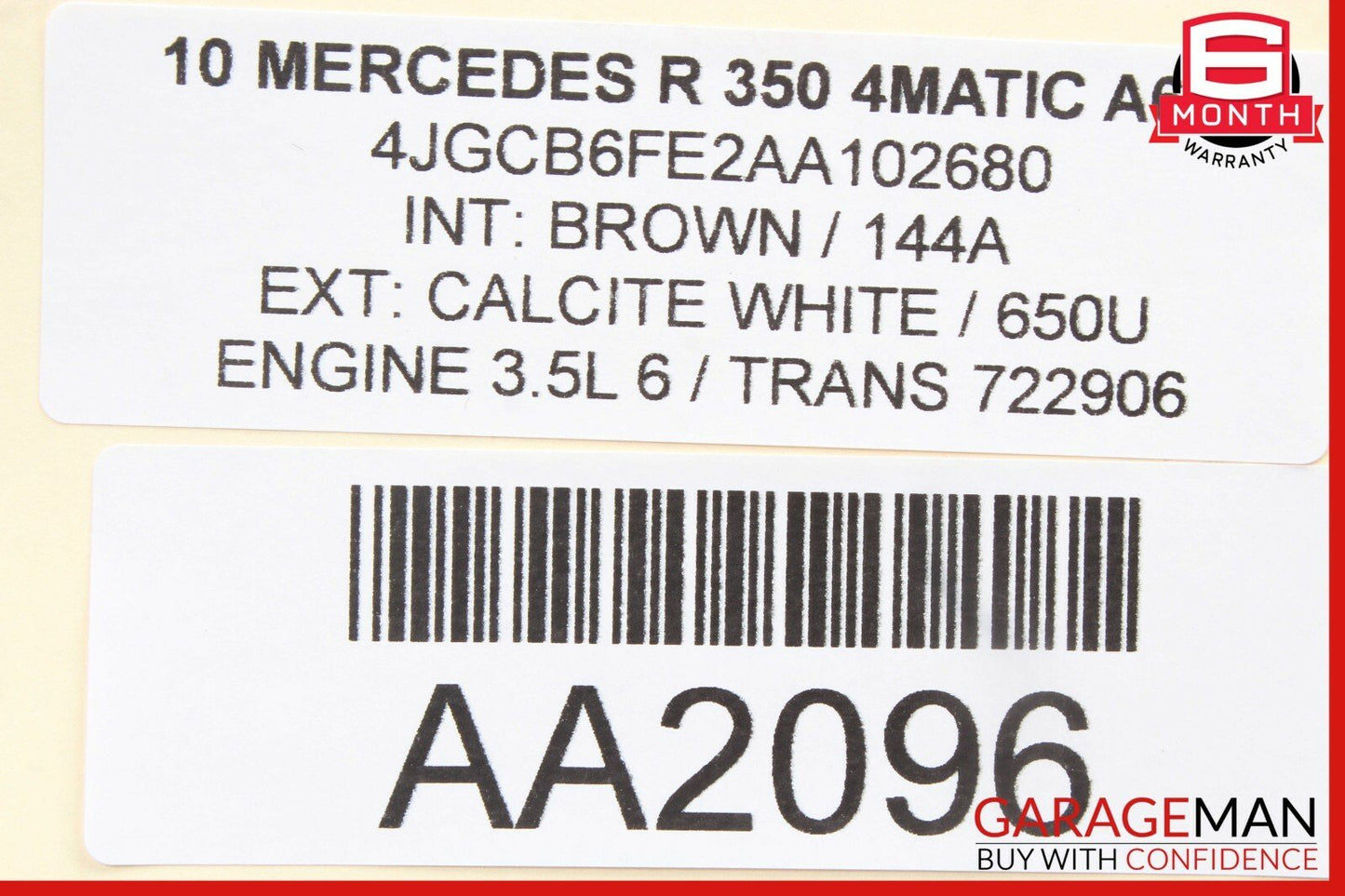 06-13 Mercedes W251 R350 R550 R63 AMG Rear View Backup Back Up Camera OEM