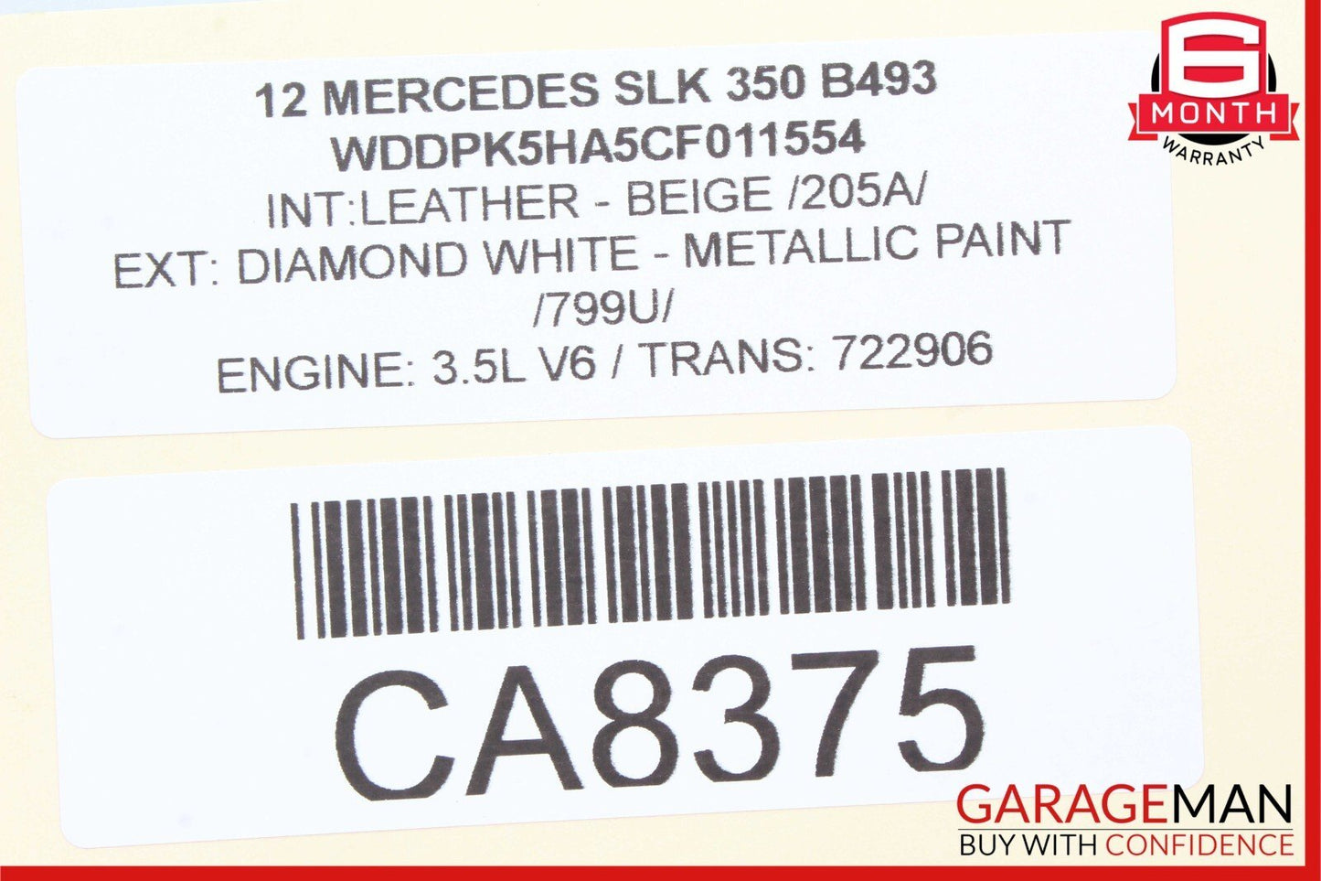 12-20 Mercedes R172 SLK350 C350 E400 M276 Engine Lower Oil Pan 2760100428 OEM