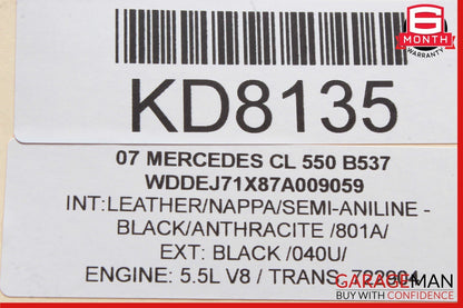 07-14 Mercedes W216 CL550 S550 S600 Sirius Satellite Radio Module Receiver OEM