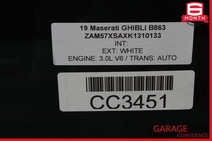 14-20 Maserati Ghibli M157 Rear Windshield Wind Shield Back Glass OEM