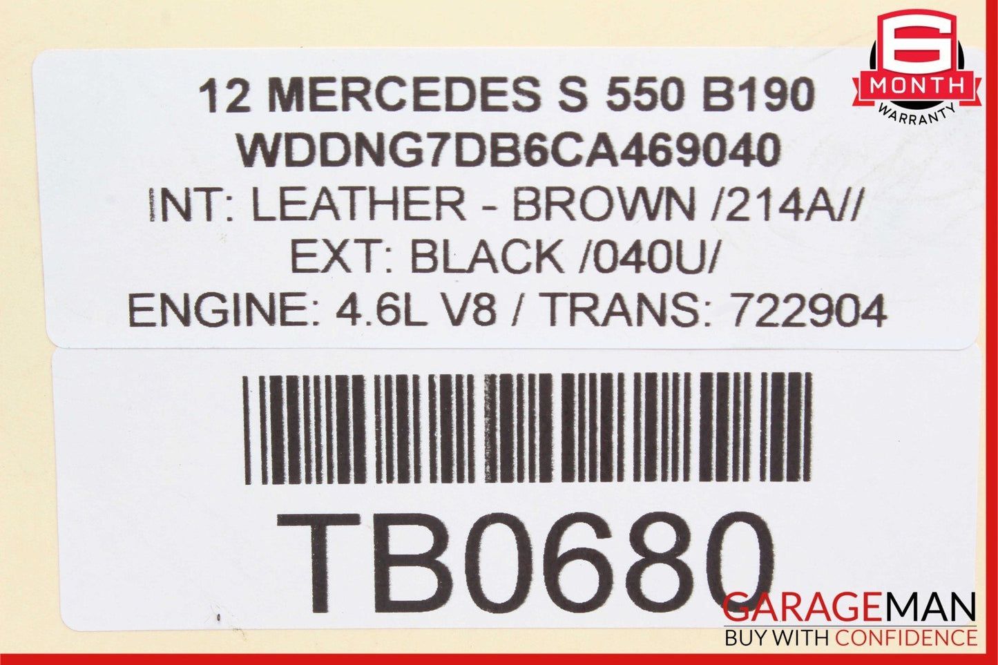07-13 Mercedes W221 S550 S600 Upper Radiator Core Support Headlight Bracket Bar