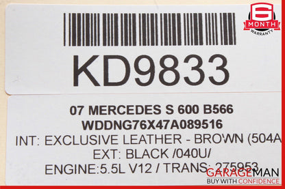 07-09 Mercedes W221 S600 S450 Headunit Head Unit Comand Command CD Navigation
