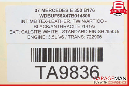 06-13 Mercedes W211 E350 S550 Front Right Engine Timing Chain Cover Plate OEM