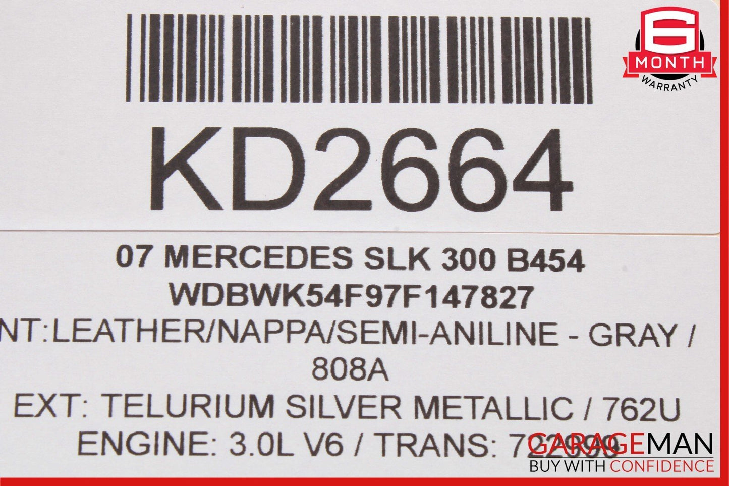 05-11 Mercedes R171 SLK300 SLK350 Rear Left / Right Suspension Upper Control Arm